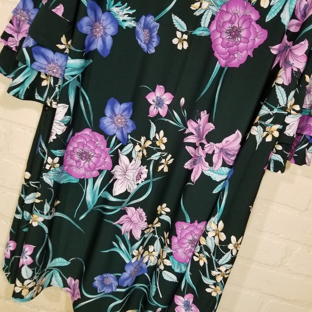 Lane Bryant Boho Jade Green midi dress NWT - Picture 5 of 8